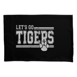 Vintag Tigers School Sports Name Retro Kissenbezug