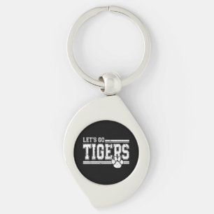 Vintag Tigers School Sports Name Retro Schlüsselanhänger
