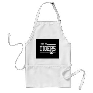 Vintag Tigers School Sports Name Retro Schürze