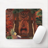 Vintag Tiki Aloha Hawaiian Rustikale Tropeninsel Mousepad (Mit Mouse)