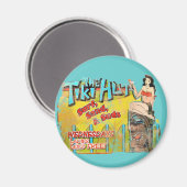 Vintag Tiki Hut Funny Magnet (Vorderseite/Rückseite)