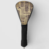 Vintag Tiki Set Personalisiert Golf Headcover (Vorderseite)