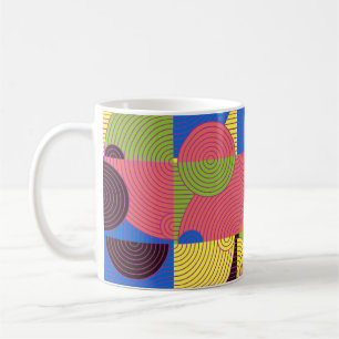 Vintag Tiles Retro-Muster der 60er Jahre Kaffeetasse