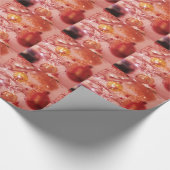 Vintag Tinsel Christmas Tree Geschenkpapier (Ecke)