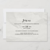 Vintag-Tinte-Foto-Abschluss Einladung (Rückseite)