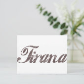 Vintag Tirana Postkarte (Stehend Vorderseite)