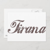 Vintag Tirana Postkarte (Vorne/Hinten)