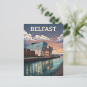 Vintag Titanic Belfast Travel Postkarte (Stehend Vorderseite)