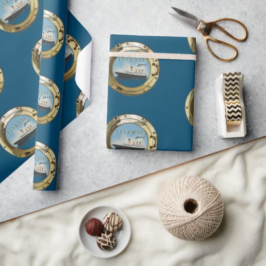 Vintag Titanic Porthole Geschenkpapier (Kunsthandwerk)