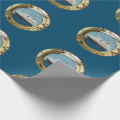 Vintag Titanic Porthole Geschenkpapier (Ecke)