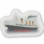 Vintag Titanic Red Sticker (Vorderseite)