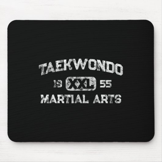 Vintag Tkd Taekwondo Student Martial Karate Marti Mousepad (Vorne)