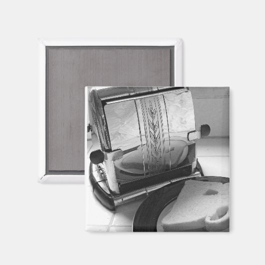 Vintag Toaster Küche Kühlschrankmagnet (Vorderseite/Rückseite)