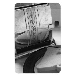 Vintag Toaster Schwarz-weiß Foto Kühlschrankmagnet Magnet