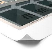 Vintag Tokio Japan Reisen Klassisches Poster Art 1 (Ecke)