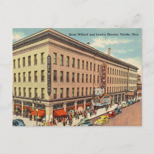 Vintag Toledo, Ohio Postkarte (Vorderseite)