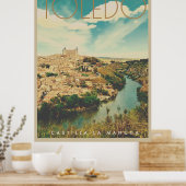 Vintag Toledo Reiseplakat Poster (Küche)