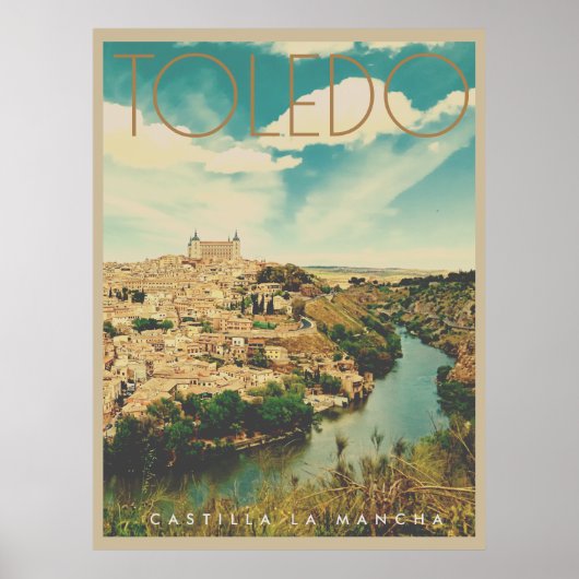 Vintag Toledo Reiseplakat Poster (Vorne)