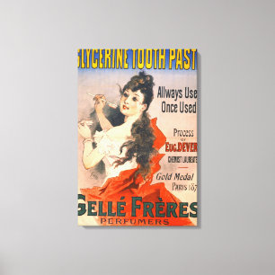 Vintag Toothpaste Ad 1889 Leinwanddruck