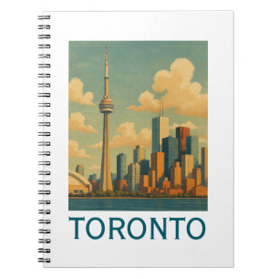 Vintag Toronto Canada - CN Tower Skyline Notizblock