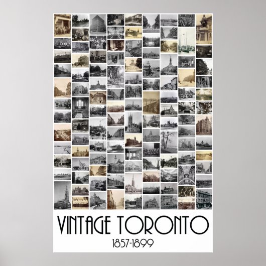 Vintag Toronto: Fotos von 1857-1899 Poster (Vorne)