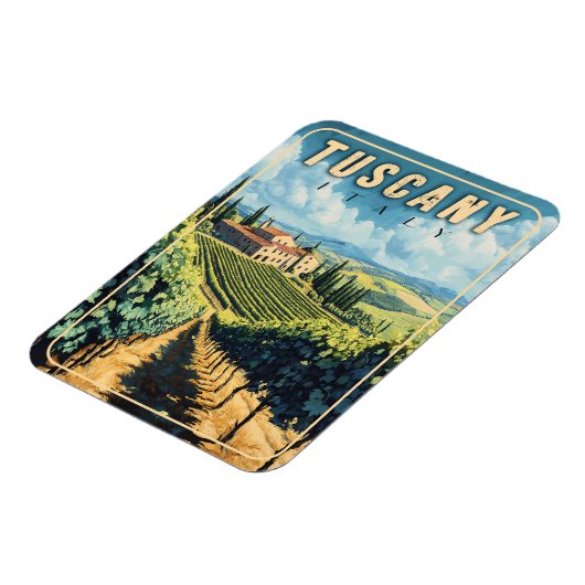 Vintag Toskana Italien Magnet (Linke Seite)
