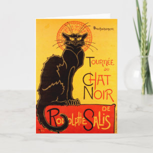 Vintag Tournee de Chat Noir Black Cat Ankündigung