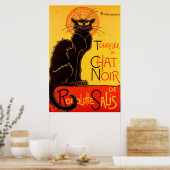 Vintag Tournee de Chat Noir - Schwarze Katze Poster (Küche)