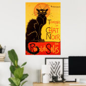 Vintag Tournee de Chat Noir - Schwarze Katze Poster (Heimbüro)