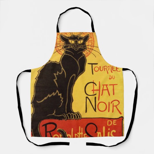 Vintag Tournee de Chat Noir - Schwarze Katze Schürze (Vorderseite)
