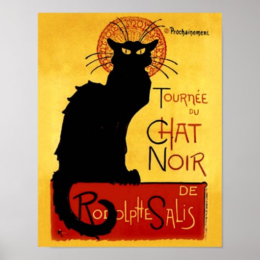 Vintag Tournée du Chat Noir, Theophile Steinlen Poster (Vorne)