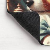 Vintag Toy Fox Terrier Painting Mousepad (Ecke)