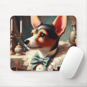 Vintag Toy Fox Terrier Painting Mousepad