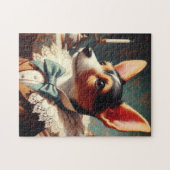 Vintag Toy Fox Terrier Painting Puzzle (Horizontal)