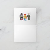 Vintag Toy Roboter Dankeskarte (Innenseite)