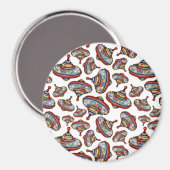Vintag Toy Tops Magnet (Vorderseite/Rückseite)