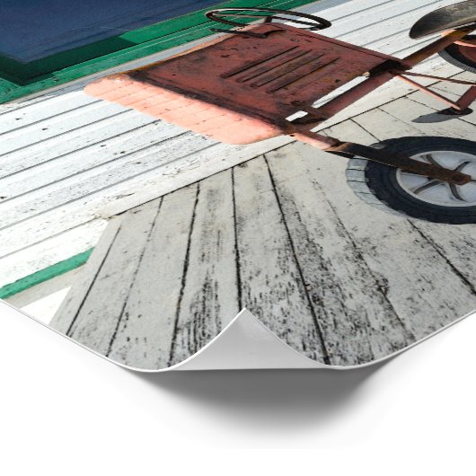 Vintag Toy Traktor Poster (Ecke)