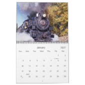 Vintag TRAINS CALENDAR Kalender (Jan 2027)