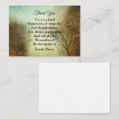 Vintag Tree Vielen Dank Mitteilungskarte (Vorne/Hinten)