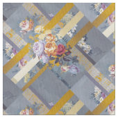 Vintag Trellis Bloom Stoff (Nahaufnahme)