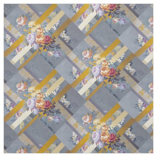 Vintag Trellis Bloom Stoff (Muster)