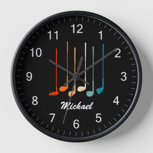 Vintag Trendy Moderne Personalisierte Golfschläger Uhr