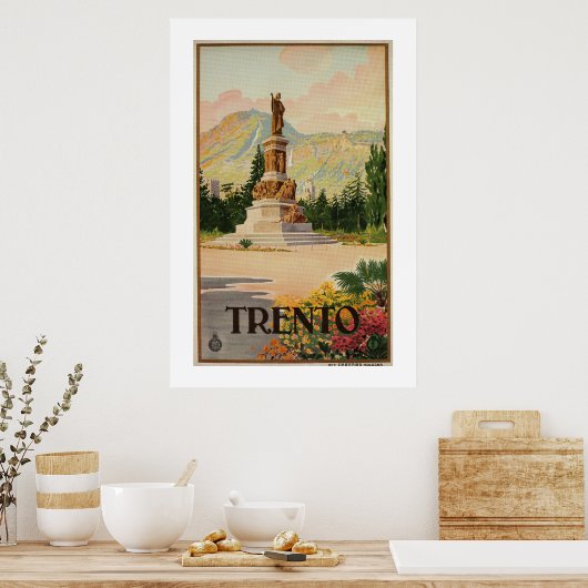 Vintag Trento Trent Italienische Reise Poster (Küche)