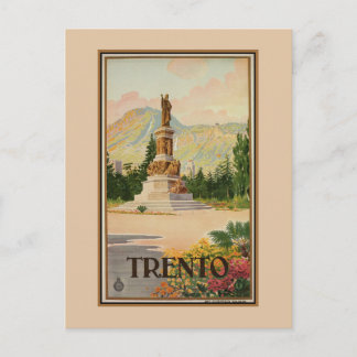 Vintag Trento Trent Italienische Reise Postkarte