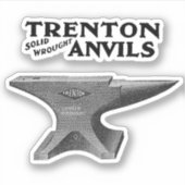 Vintag Trenton Anvil Blacksmithing Aufkleber (Vorderseite)