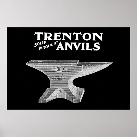 Vintag Trenton Anvil Blacksmithing Poster (Vorne)