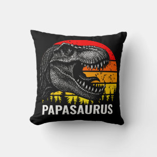 Vintag Trex Papasaurus Kissen