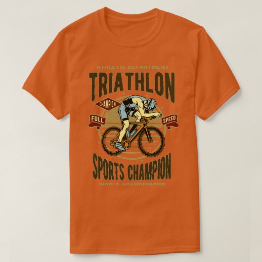Vintag Triathlon Champion T-Shirt (Design vorne)