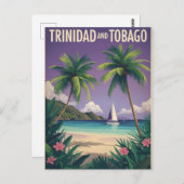 Vintag Trinidad und Tobago Travel Postkarte (Vorne/Hinten)