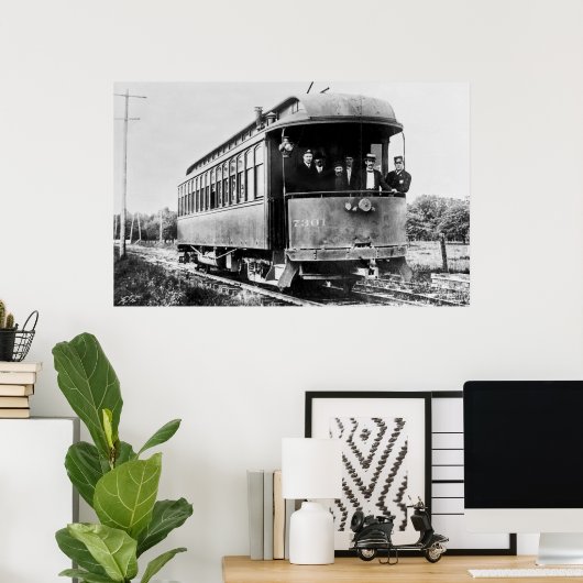 Vintag Trolley Car Poster (Heimbüro)